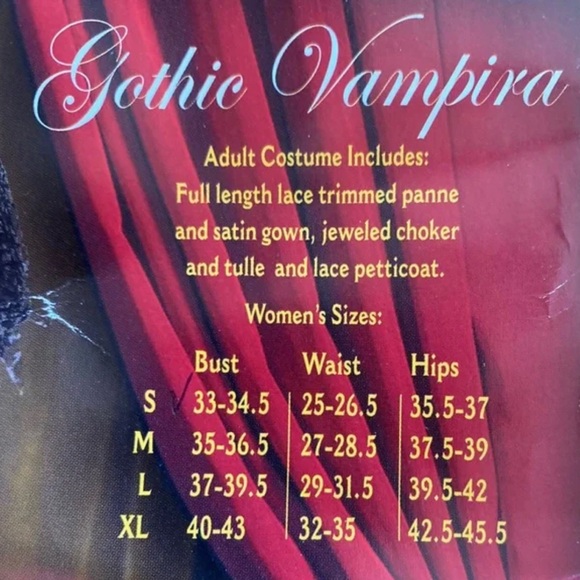 Gothic Vampira Costume - XL - Picture 2 of 16